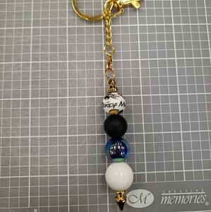 New Handmade Mickey Mouse Beaded Keychain